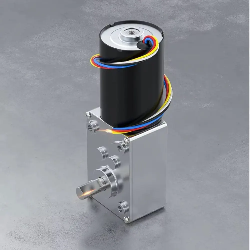 24V Brushless Worm Gear Motor 40 RPM – High Torque DC BLDC Reduction Motor