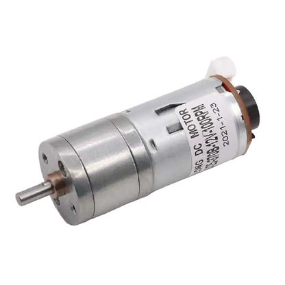25D 12V 280RPM Brushed DC Gear Motor with Encoder – 0.5 kg·cm Torque