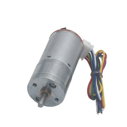 25D 12V DC Gear Motor 620 RPM with Encoder – Dyna-Engine Brushed Motor for Robotics