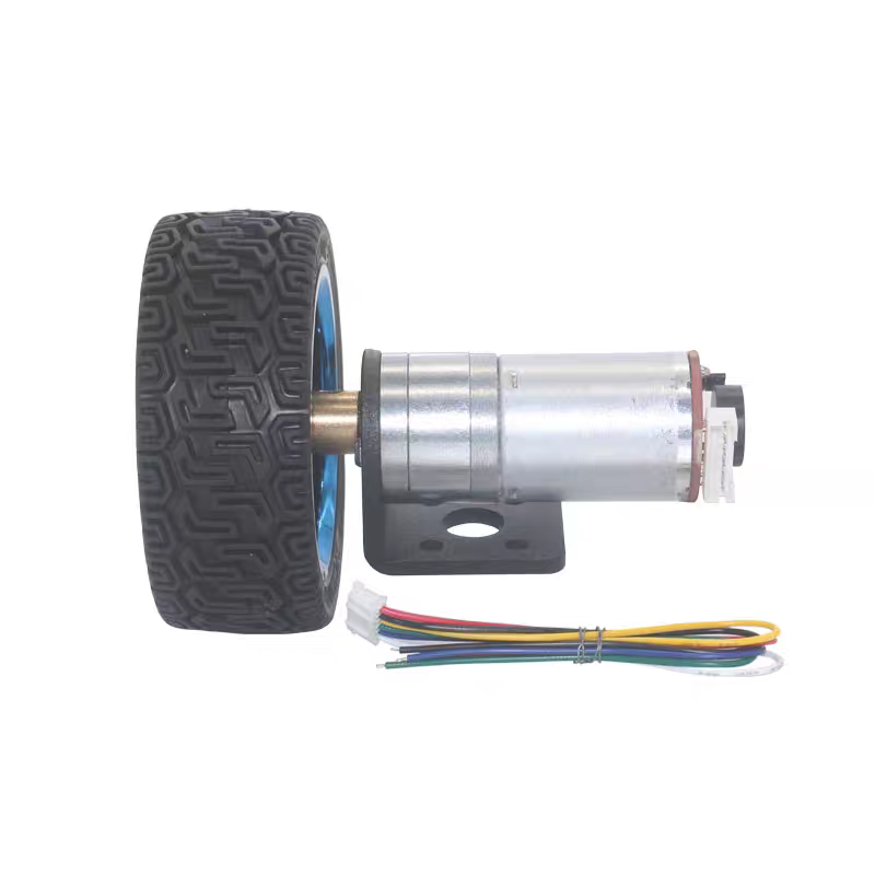 25GA370 DC Gear Motor with Encoder – 6V / 12V, Multiple Speed Options – High Torque Motor for Robotics