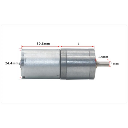 25 mm Brushless DC Gear Motor – 12 V, ~280 RPM Precision Drive