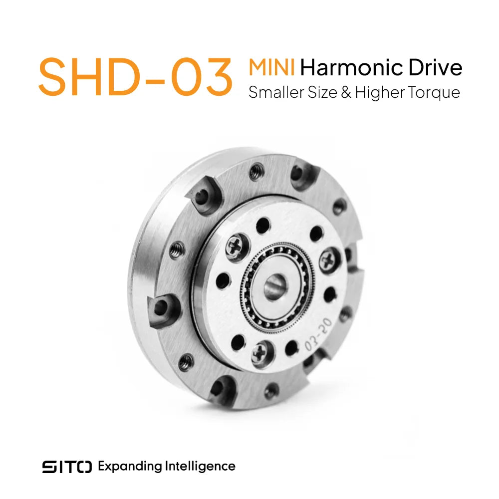 SHD-03 Mini Harmonic Drive Strain Wave Gear Reducer – 25mm Precision Gearbox 50:1
