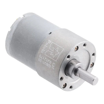 Pololu 30:1 Metal Gearmotor 37Dx52L mm 12V with Helical Pinion – High Torque Brushed DC Motor