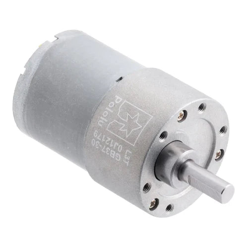 Pololu 30:1 Metal Gearmotor 37Dx52L mm 12V with Helical Pinion – High Torque Brushed DC Motor