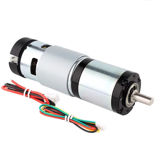 42mm High Torque 24V Planetary Gear Motor with Encoder – 165 RPM, Brushed DC, Heavy Duty