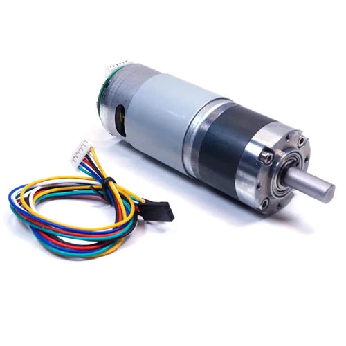 36mm 12V 170RPM Brushed DC Gear Motor with Encoder (1:51) – High Torque Metal Planetary Gear