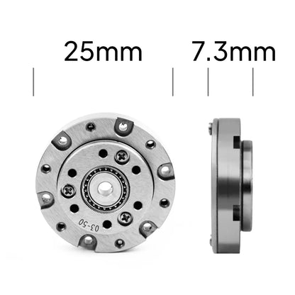 SHD-03 Mini Harmonic Drive Strain Wave Gear Reducer – 25mm Precision Gearbox 50:1