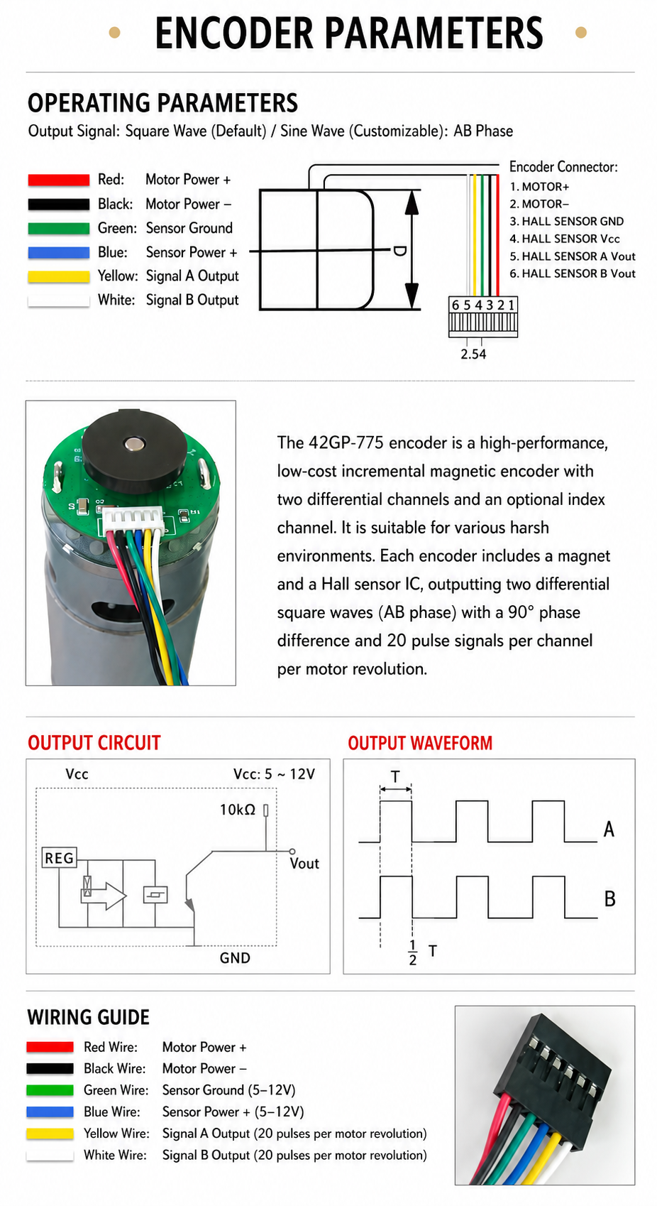 42mm High Speed Encoder Planetary Gear Motor 12V 24V DC Gear Motor for Automation Equipment Conveyor Systems and OEM Machinery