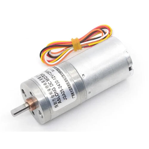 25mm 12V 60RPM Brushless DC Gear Motor with Encoder – Low Noise, Long Life, Adjustable Speed