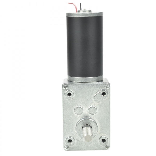 DC Worm Gear Motor 12V/24V, High Torque M8 25mm Shaft | Metal Gearbox for Robotics & Automation