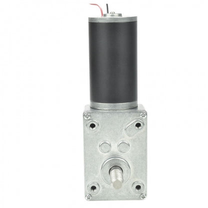 DC Worm Gear Motor 12V/24V, High Torque M8 25mm Shaft | Metal Gearbox for Robotics & Automation