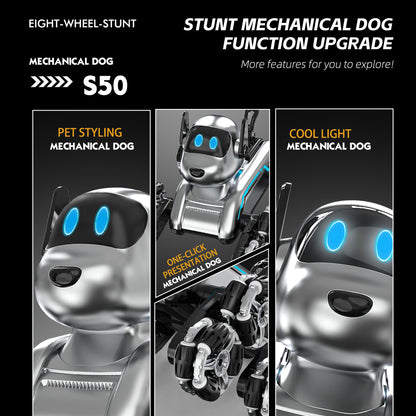 S50 Eight-Wheel Stunt Mechanical Dog – Intelligent Remote Control Robot Dog Toy