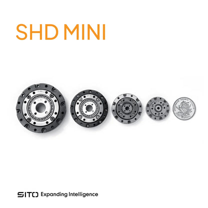 SHD-08 Mini Harmonic Drive Reducer 40mm Strain Wave Gearbox for Robot Arm (50:1 / 100:1)