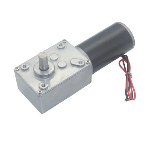 High Torque Self-Locking 5840-31ZY 24V 80RPM Worm Gear Motor – Metal Gear, Vertical Shaft, Durable DC Motor