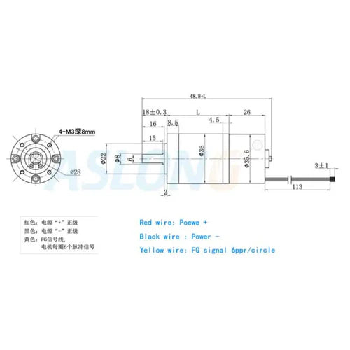 High Torque 36mm 3625 Brushless DC Planetary Gearbox Motor 12V 60RPM – Low Noise, High Efficiency