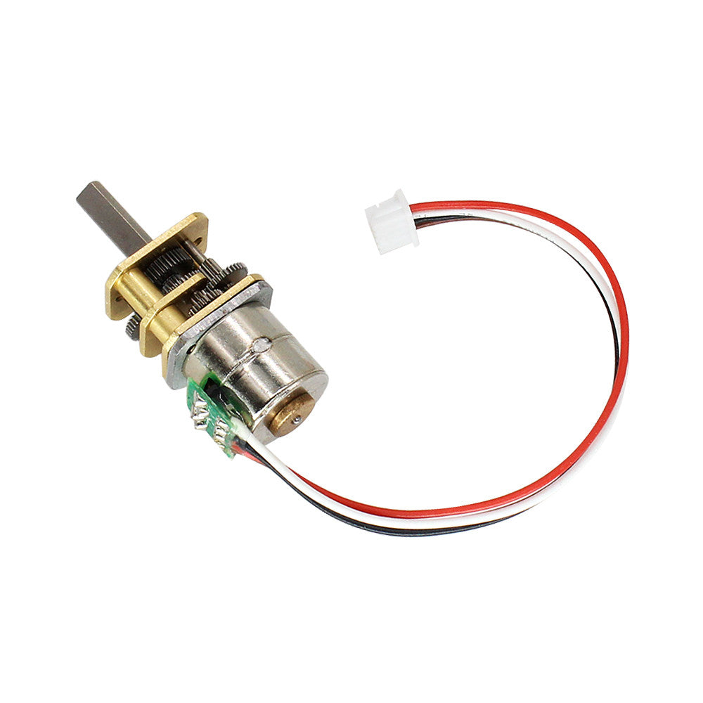 5V Micro Geared Stepper Motor with Metal Gears for Compact Robotics