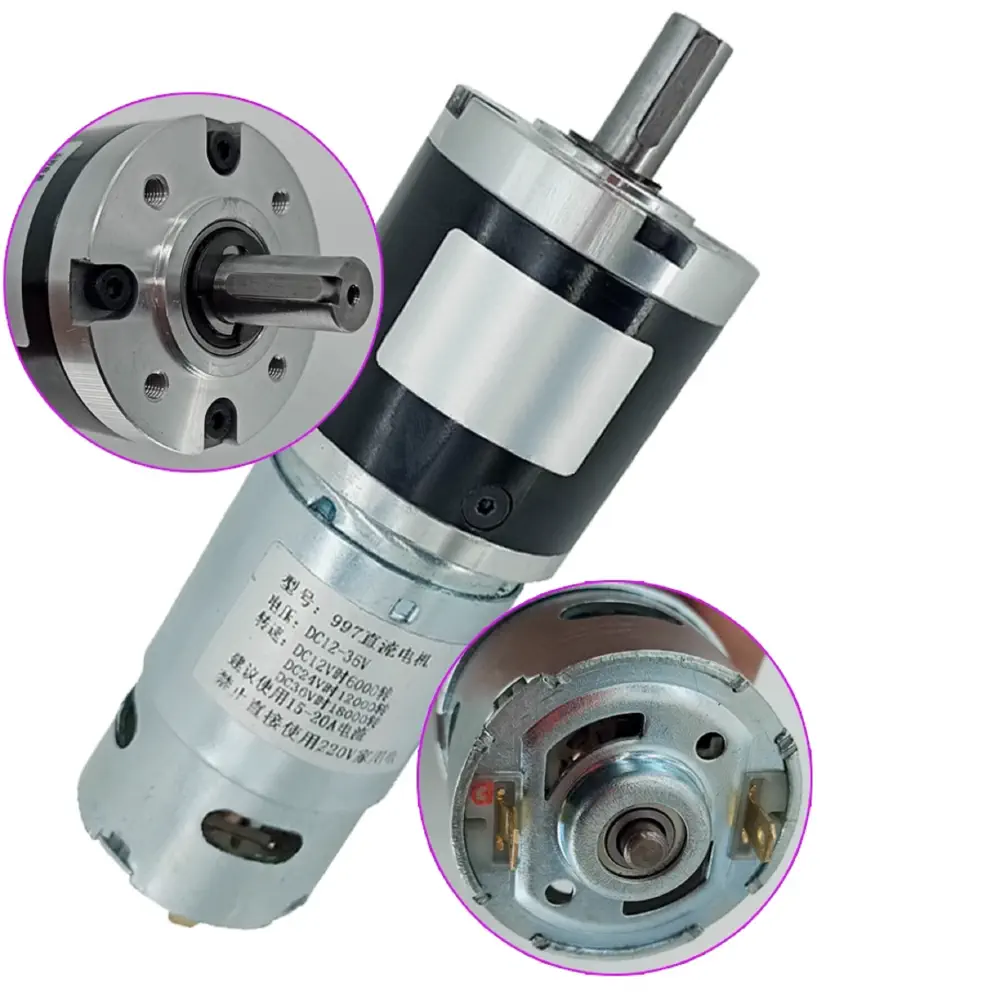 60D Brushed Planetary Gear Motor – 24V 3300RPM High Speed