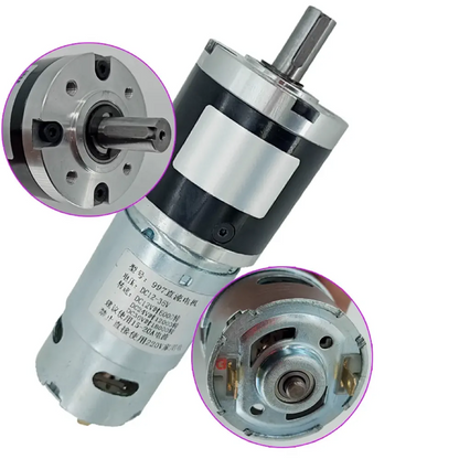 60D Brushed Planetary Gear Motor – 24V 3300RPM High Speed