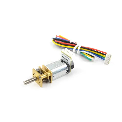 6V 100:1 155RPM Micro Metal Gearmotor with Encoder – High Precision Mini DC Gear Motor
