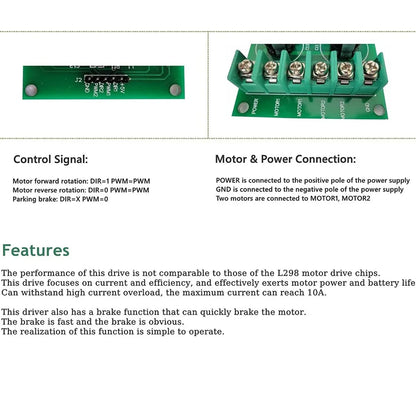 Industrial Grade High Power Double Motor Driver Module - Robot Pi Shop