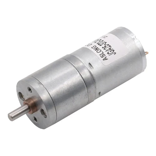 25mm Diameter 6V 130RPM 1Kg.cm Brushed DC Gear Motor – High Efficiency, Low Noise, Compact Gearbox