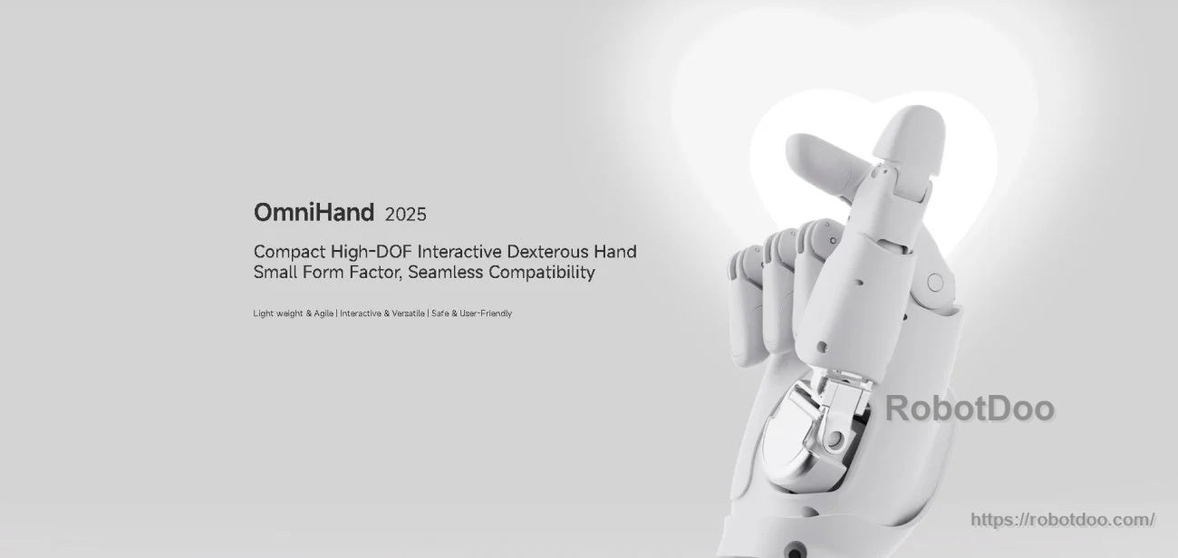 AGIBOT OmniHand 2025 dexterous robotic hand overview, compact high-DOF design for interactive manipulation