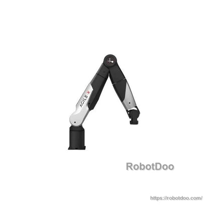 Wide view of AgileX NERO 7-DOF Robot arm in mid-reach pose, showing full arm geometry and base