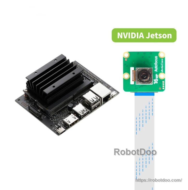 Arducam IMX519 camera module shown with an NVIDIA Jetson development board