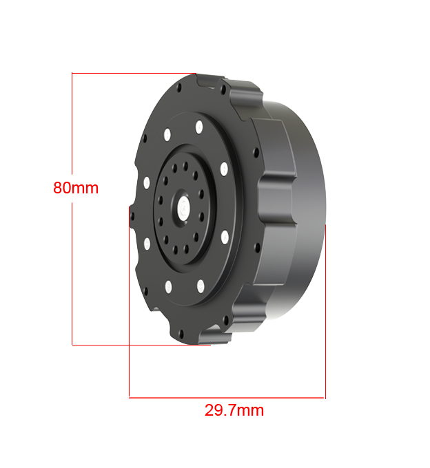 CPM-80-25 Harmonic Drive Gear Motor 500W | 10Nm Rated / 50Nm Peak | 24-48V Low Backlash Robotic Joint Actuator