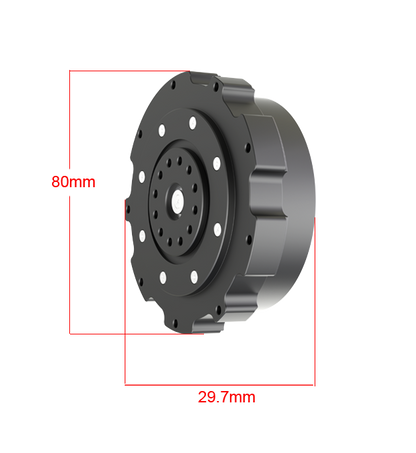 CPM-80-25 Harmonic Drive Gear Motor 500W | 10Nm Rated / 50Nm Peak | 24-48V Low Backlash Robotic Joint Actuator