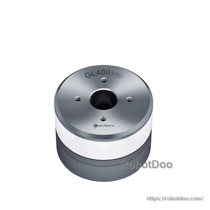 Partially obscured view of the gimbal motor body; only outer rim and side edge visible