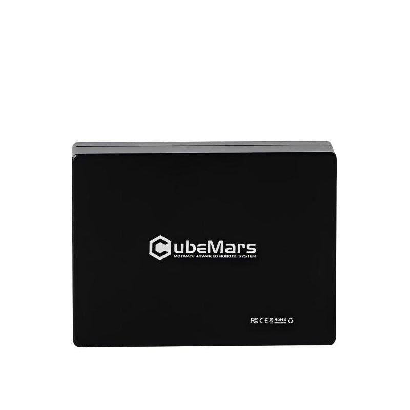 CubeMars S-LINK V1.0 module bottom panel with CubeMars logo and FCC/CE/RoHS markings