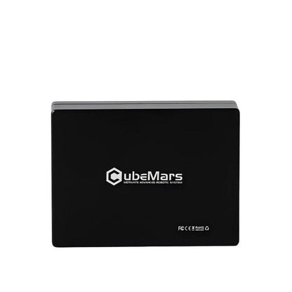 CubeMars S-LINK V1.0 module bottom panel with CubeMars logo and FCC/CE/RoHS markings