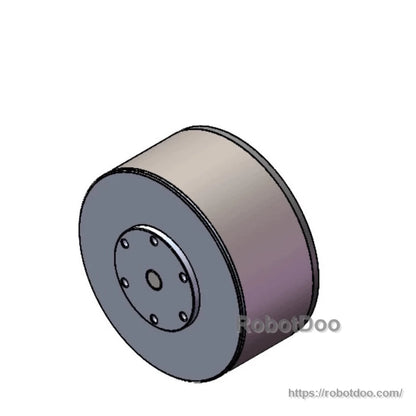 CAD render of DAMIAO DM-H6215 24 V CAN motor showing cylindrical housing and mount face