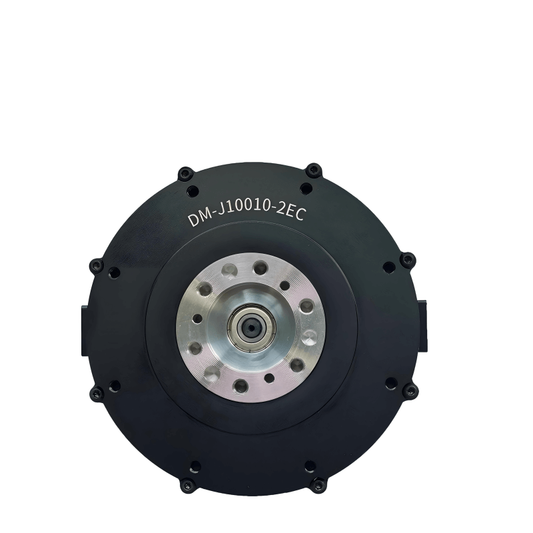 DAMIAO DM-J10010-2EC motor front face with circular flange and central shaft opening