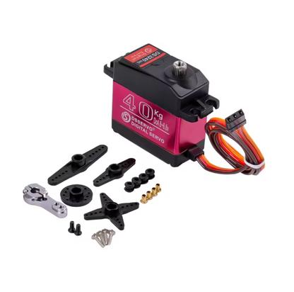DS3240 180 degree digital servo motor with 25T output shaft, cable, horns and mounting hardware