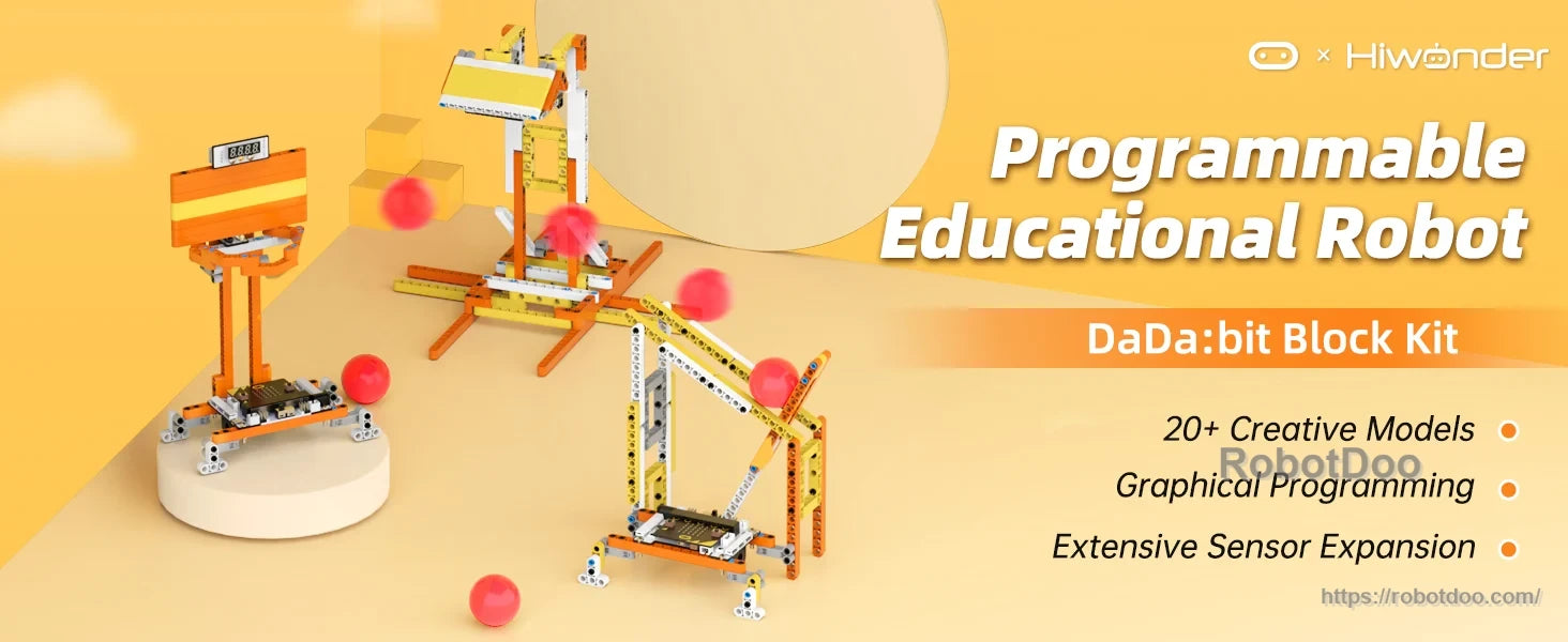 DaDa:bit micro:bit DIY building blocks kit with programmable educational robot models