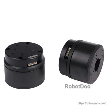 Two-angle product views showing side profile, connector opening, and bottom mounting face
