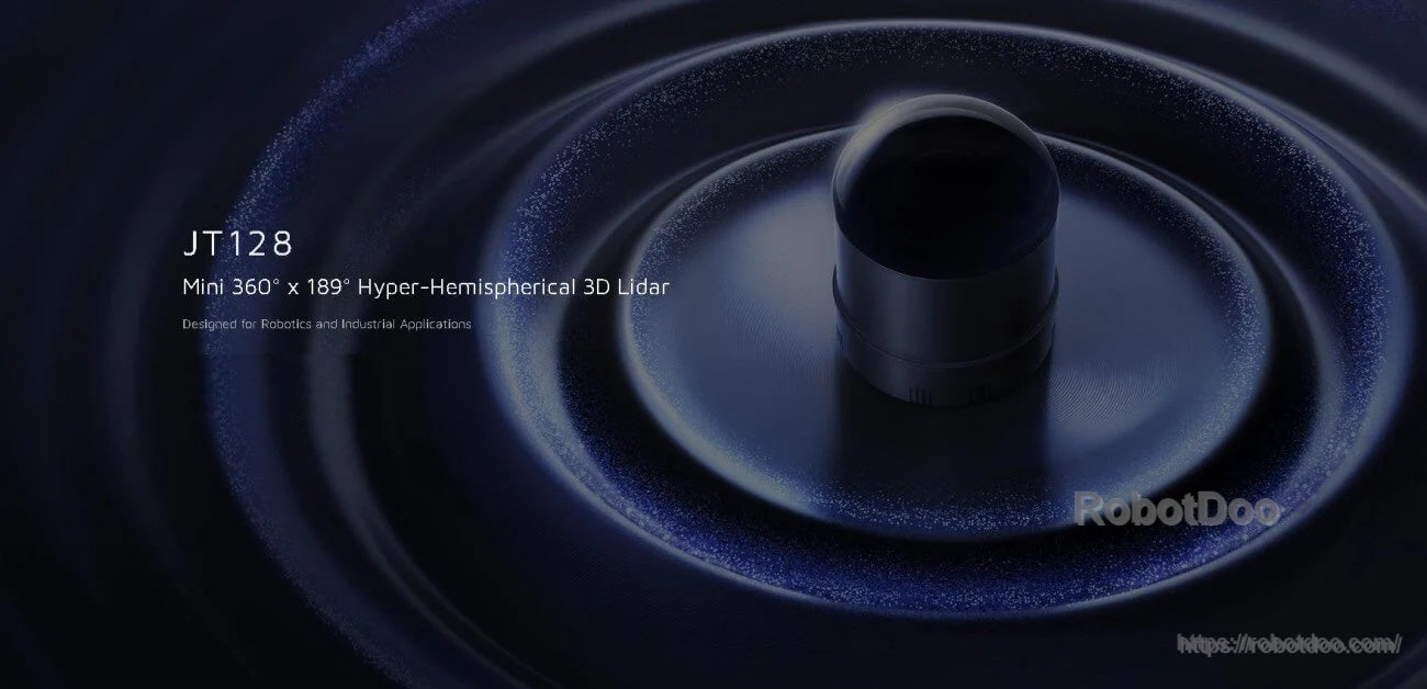 HESAI JT128 128-channel mechanical rotating 3D LiDAR sensor with mini 360° × 189° hyper-hemispherical FOV