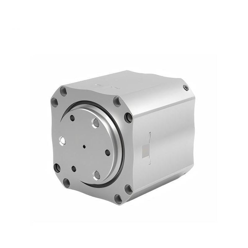 HIGH TORQUE HTDW-4438-30-NE 30:1 high-torque motor module, angled view showing mounting faceplate