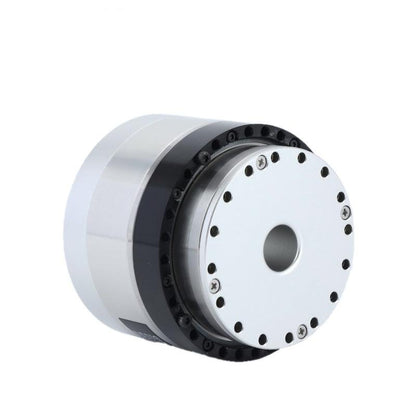 HONPINE HPJM-RE70-80-PRO motor joint module, angled view with circular output flange and bolt holes