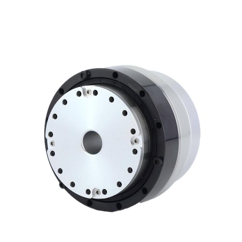 HONPINE HPJM-RE70-90-PRO motor joint module, angled view of round housing with mounting flange