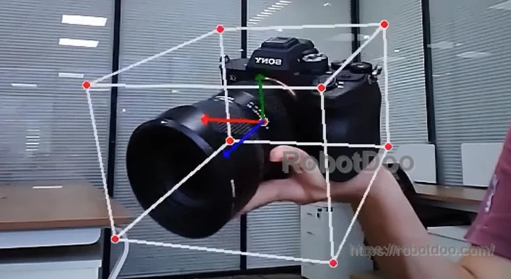 Hiwonder JetHexa ROS hexapod robot vision tracking a handheld camera with pose-detection points