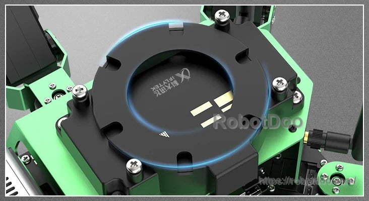Six-channel circular microphone array installed on the JetHexa ROS hexapod platform