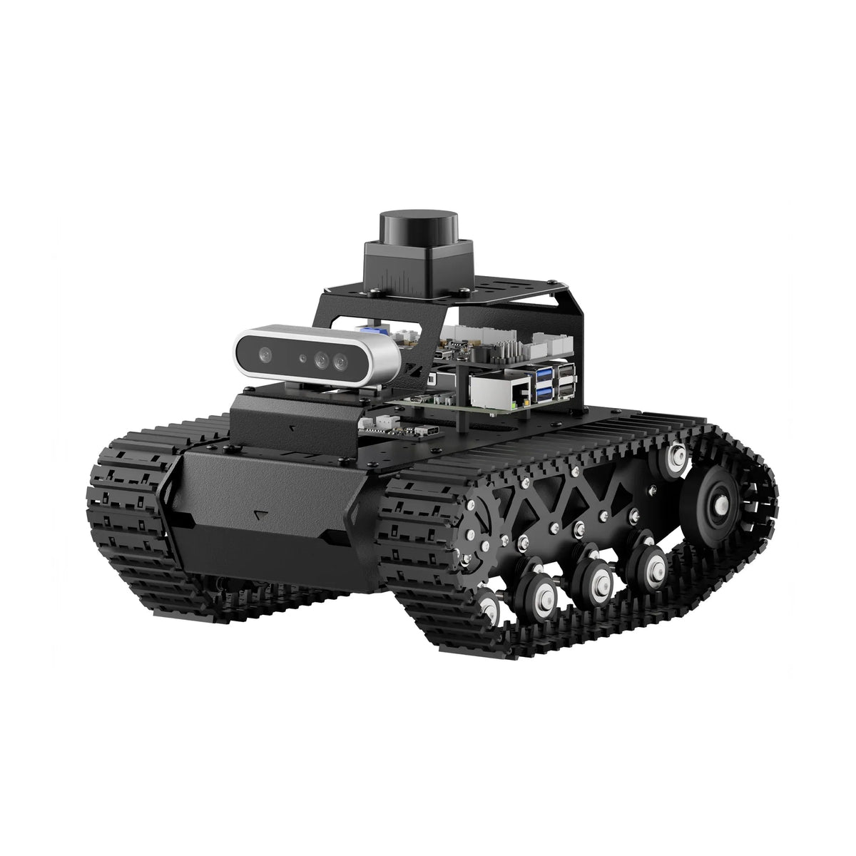 Hiwonder MentorPi T1 Raspberry Pi 5 ROS2 Robot tracked chassis with depth camera and lidar