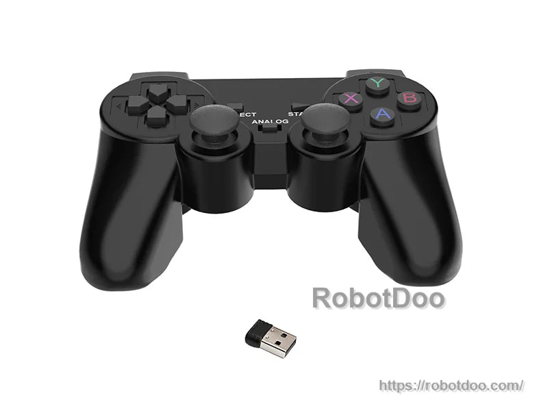 Hiwonder PS2 Wireless Controller with dual joysticks and included USB signal receiver dongle