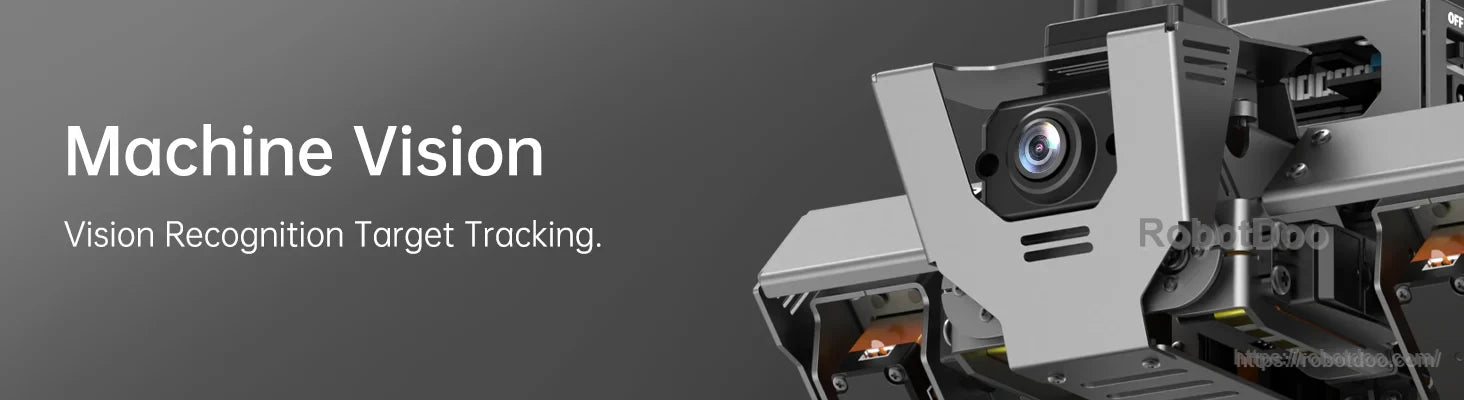 Close-up of ROSPug HD wide-angle camera for machine vision and target tracking