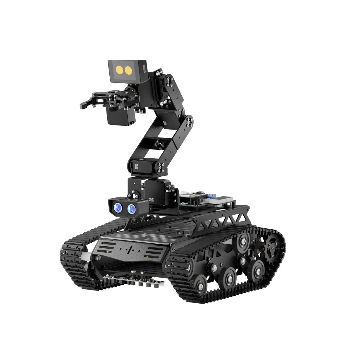 Hiwonder Tankbot ESP32-S3 AI Tank Robot with tracked chassis, 6DOF robotic arm and gripper