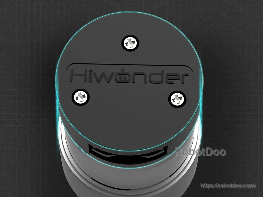 Hiwonder Tankbot ESP32-S3 AI tank robot with a round black top cover, three screws, and front sensor opening