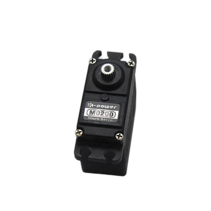 Kpower M0200 servo motor micro servo with metal output spline and M0200 label, top view